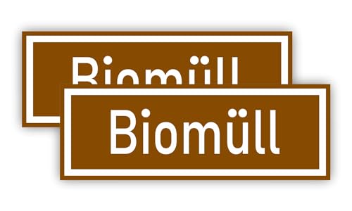 11cm 2Stück Hochwertige Schild Aufkleber-Folie Sticker Decal Biomüll Bioabfälle kein Plastik Plastikbeutel Stopp OK S603 11cm 2Stück Hochwertige Schild Aufkleber-Folie Sticker Decal Biomüll Bioabfälle kein Plastik Plastikbeutel Stopp OK S603 von WildeBabsKLBT