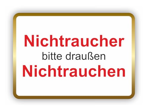 11cm 2Stück Hochwertige Schild Aufkleber-Folie Sticker Decal Nichtraucher bitte nicht rauchen verboten nicht erlaubt Raucherfrei S787 von WildeBabsKLBT