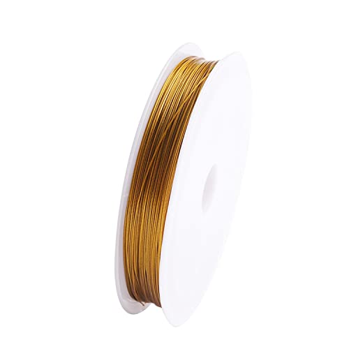 0,3-1 mm Edelstahldrahtgold/Silber for DIY(0.38mmX35M 1) von Wildeep
