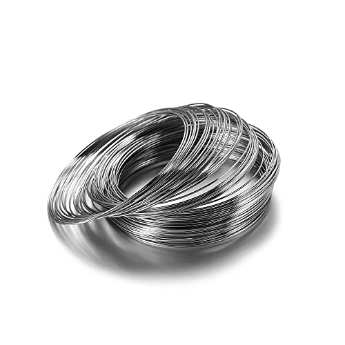 100 Schleifen/Los 0,6 mm Silber Gold Bronze Speicher Perlenstahldraht for DIY(WK) von Wildeep