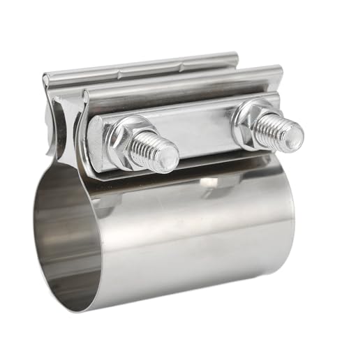 2in/4in Auspuffrohrbandklemme Edelstahl -Stoßfuge Universal for Abwärtsrohre Header Verteiler Autos Zubehör(2in) von Wildeep