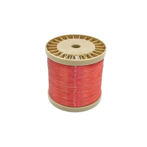 5Color 0,38-1 mm Kunststoff beschichtetes Edelstahl 304 Drahtseilkabel Flexible Fischereidrahtzubehörkabel(Red,100Meters 0.45MM) von Wildeep