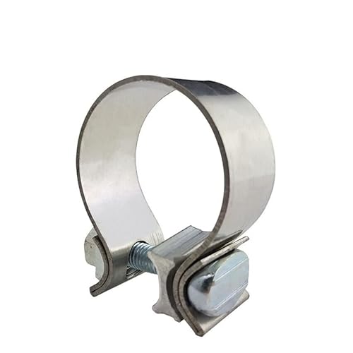 Buttgelenk universeller Edelstahl -Auspuff -Klemme -Band -Kit Auto Turborohr Clips(2.5 inch (64mm)) von Wildeep