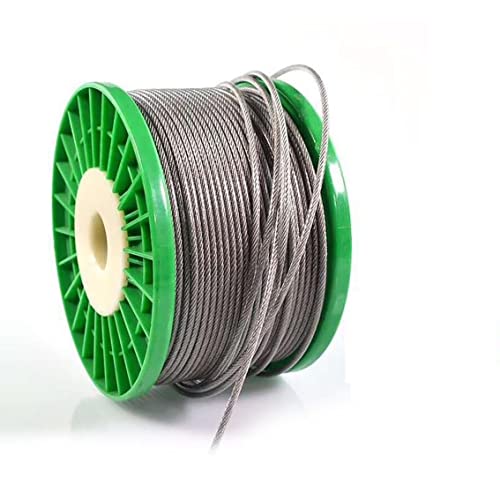 Drahtseil 7 * 7 304 Edelstahl Flexible Kabel Wäscheleine 0,8 mm 1 mm 1mm 1 mm-5 mm Weichkabel Transparent Drahtseil(0.8mm-10meter) von Wildeep