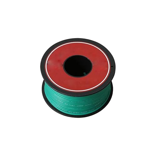 Elektrodraht 50 m/Rollen UL3132 26AWG Weicher Silikonisolator Stranded Anschlussdrahtkupfer-Kupferelektron for DIY(Green) von Wildeep