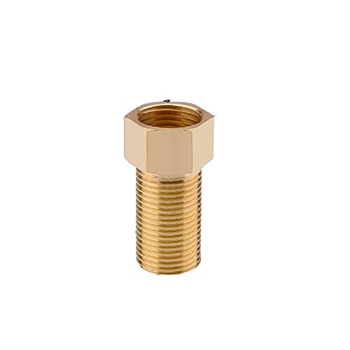 Messing 1/2 "3/4" BSP Hexagonaler weiblicher Gewinde männlicher Gewinde Erweiterungsgelenkadapteradapter Kupplerleitungsanpassungen(1l2 x 1l2 50mm) von Wildeep