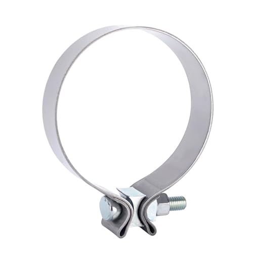 Universal 4.0 '' Butt Fugenkupplung Edelstahl -Auspuff -Klemme Band Kit 4 Zoll Auto Turborohr Clips Universal 4.0 '' Butt Fugenkupplung Edelstahl -Auspuff -Klemme Band Kit 4 Zoll Auto Turborohr Clips von Wildeep