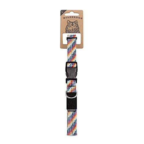 Wilderdog Hundehalsband, Kletterseil, 43,2 - 61 cm, Regenbogenfarben, 1 Karat Wilderdog Hundehalsband, Kletterseil, 43,2 - 61 cm, Regenbogenfarben, 1 Karat von Wilderdog