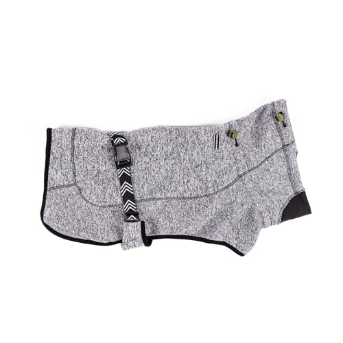 Wilderdog Hundejacke aus Fleece, mit Neopren, Größe L, Grau von Wilderdog