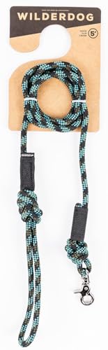 Wilderdog Karabiner Kletterseil Hundeleine für mittelgroße & große Hunde - 1,5m - Granit von Wilderdog