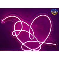 Herz Led Licht, Wand Kunst Neon Schild, Raum Dekor Licht, Dekor Neon, Neon Schild Schlafzimmer, Großes Zeichen von WildfireDecor