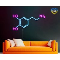 Polypropylen Neon Zeichen, Molekül, Molekül Schlafzimmer, 100% von WildfireDecor