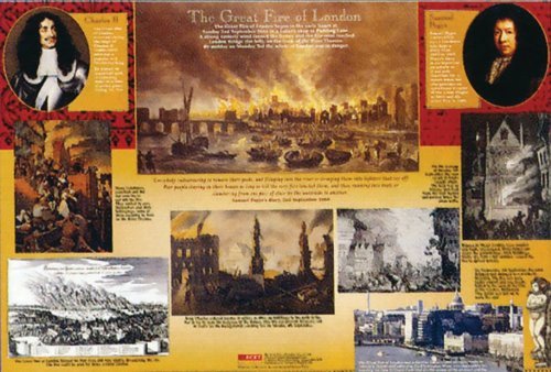 Wildgoose Education, WG7326 Poster The Great Fire of London, 70 x 100 cm von Wildgoose Education