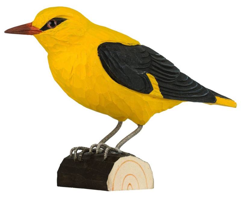 Wildlife Garden Dekofigur DecoBird Pirol handgeschnitzt, Holz (Linde), Länge 21,8 cm von Wildlife Garden