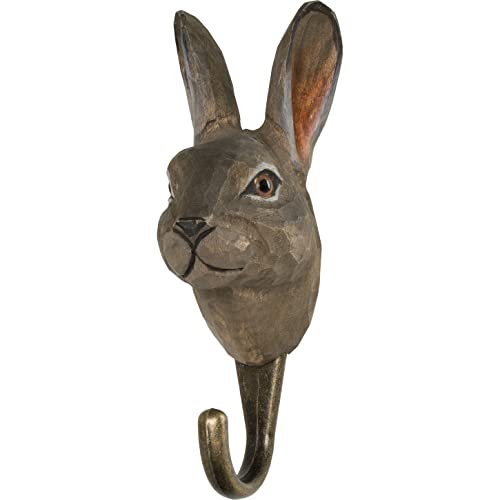 WILDLIFEGARDEN Wildlife Garden WG510 Haken Schneehase - Handgeschnitzter Tierhaken aus Holz und Metall - Sammlung Europäische Tiere WILDLIFEGARDEN Wildlife Garden WG510 Haken Schneehase - Handgeschnitzter Tierhaken aus Holz und Metall - Sammlung Europäische Tiere von WILDLIFEGARDEN