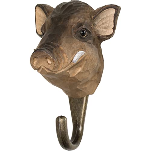 WILDLIFEGARDEN Wildlife Garden WG503 Haken Wildschwein - Handgeschnitzter Tierhaken aus Holz und Metall - Sammlung Europäische Tiere WILDLIFEGARDEN Wildlife Garden WG503 Haken Wildschwein - Handgeschnitzter Tierhaken aus Holz und Metall - Sammlung Europäische Tiere von WILDLIFEGARDEN