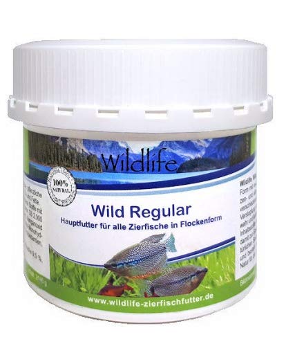 WILDLIFE Wild Regular Hauptfutter für alle Zierfische in Flockenform, 25 g von WILDLIFE