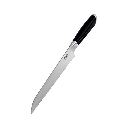 Wilfa EGO Sandvik Brotmesser - 20cm lange Klinge, aus hochwertigem Sandvik12C27 Messerstahl, Klingenhärte HRC: 58±2 von Wilfa