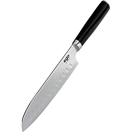 Wilfa EGO VG-10 Santokumesser - 18cm lange Klinge, 67 Schichten Damaststahl, japanischer VG-10 Stahlkern, Klingenhärte: HRC: 60±2, EVG18SK von Wilfa