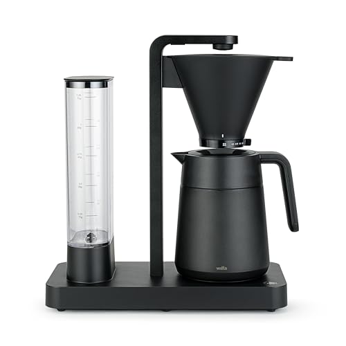 Wilfa PERFORMANCE THERMO Filterkaffeemaschine - 1600W – 1.25L Wassertank - Thermoskanne - doppelwandiger Filterhalter - anpassbare Durchlaufgeschwindigkeit - Tropfstopp & Auto-Abschaltung (schwarz) von Wilfa