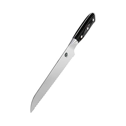 Wilfa Brotmesser Wilfa1948 - Messer mit 20cm langer Klinge aus deutschem Stahl, Klingenhärte: HRC: 60±2, mit scharfen Zacken von Wilfa