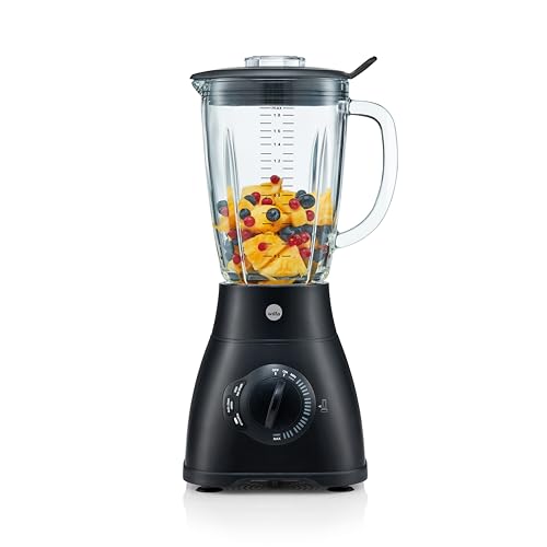 Wilfa XPLODE AUTO Standmixer - 1,8l Borosilikat-Glaskrug inkl. Mess-Skala - 1.500 Watt - 3 Programme - Geschwindigkeitsregelung - Sicherungsverschluss (schwarz) von Wilfa