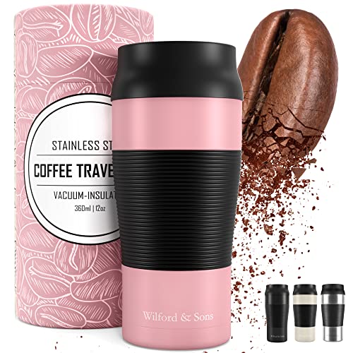Thermobecher Kaffeebecher To-Go Edelstahl - 360ml Thermo Trinkbecher Auslaufsicher BPA-frei | 4h Heiß - 8h Kalt Vakuum Isoliert | Tee Coffee to go Travel Mug Cup Cafe Isolierbecher Thermosbecher Thermobecher Kaffeebecher To-Go Edelstahl - 360ml Thermo Trinkbecher Auslaufsicher BPA-frei | 4h Heiß - 8h Kalt Vakuum Isoliert | Tee Coffee to go Travel Mug Cup Cafe Isolierbecher Thermosbecher von Wilford & Sons