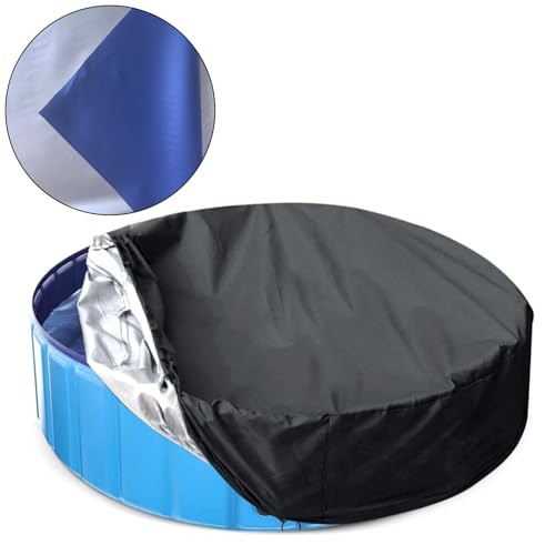 10 Fuß Runde Spa Pool Abdeckung Block wasserdichte Staubfeste Oxford Stoff Outdoor Bad Schwimmbad Blattnetzzubehör Schwimmschutzschutzschutz von Wilgure