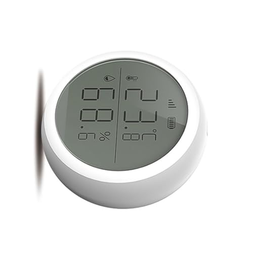 Tragbarer Raum Klimamonitor Hygrometer Thermometer Mit Geringer Stromverbrauch Für Jahrelang Runde Desktop Luftfeuchtigkeitsthermometer Für Büro von Wilgure