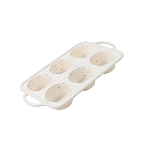 Wiederverwendbare Französische Muffins Cupcake Backware Spülmaschine Nicht Tächen Silikone Backform Mit 6 Tassen Für Hauskochen Französisch Muffin Silikone Schimmel von Wilgure