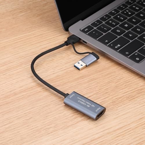 Wilgure 2-in-1-HDMI Kompatible Videoaufnahmekarte 2K 50FPS USB3.0 Typ C High Recorder Für Spielvideo Live Streaming Wilgure 2-in-1-HDMI Kompatible Videoaufnahmekarte 2K 50FPS USB3.0 Typ C High Recorder Für Spielvideo Live Streaming von Wilgure