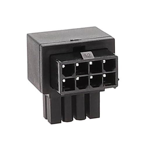 Wilgure Desktop CPU 8Pin Netzteil Hauptplatine 8pin Auf 8Pin 90 Grad Servolenkungsanschluss 90° Adapter 8pin Buchse Auf 8 Pin Stecker Netzteil GPU Stromanschluss von Wilgure