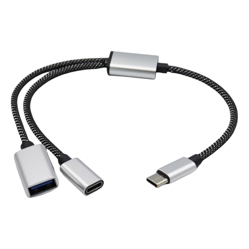 Wilgure Effizienter USB C Male Bis 2Female Verlängerungskabel USB C Erweiterungskabel Daten Ladungsspaltung 30 Cm/11 81 Zoll USB Anschlussadapter Wilgure Effizienter USB C Male Bis 2Female Verlängerungskabel USB C Erweiterungskabel Daten Ladungsspaltung 30 Cm/11 81 Zoll USB Anschlussadapter von Wilgure