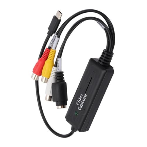 Wilgure S Video Zu USB Typ C Kabel Adapter Konverter Video Captures Karte Adapter PC Kabel Für NTSC SECAM Captures Gerät von Wilgure
