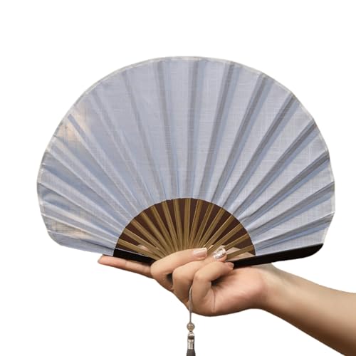 Wilgure Wood Frame Shell Pattern Fan Elegant Cotton Fabric Handheld Cooling Fan For Indoor Or Outdoor Use Lightweighted Retro Wood Fan Wilgure Wood Frame Shell Pattern Fan Elegant Cotton Fabric Handheld Cooling Fan For Indoor Or Outdoor Use Lightweighted Retro Wood Fan von Wilgure