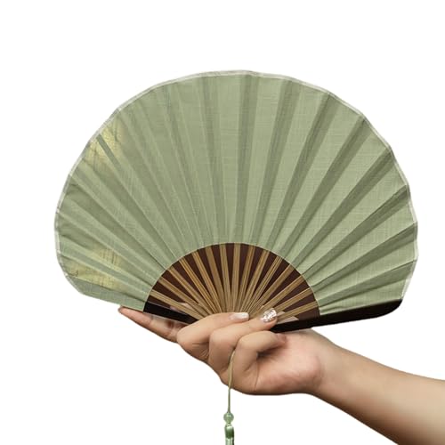 Wilgure Wood Frame Shell Pattern Fan Elegant Cotton Fabric Handheld Cooling Fan For Indoor Or Outdoor Use Lightweighted Retro Wood Fan Wilgure Wood Frame Shell Pattern Fan Elegant Cotton Fabric Handheld Cooling Fan For Indoor Or Outdoor Use Lightweighted Retro Wood Fan von Wilgure