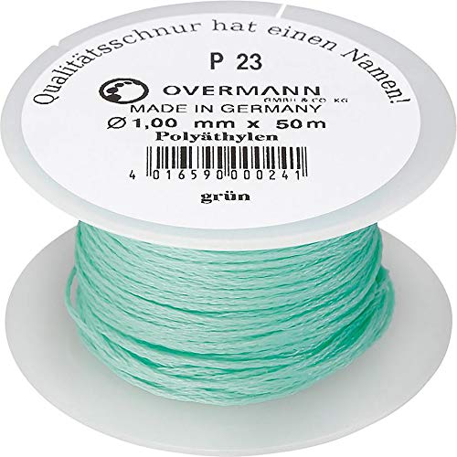 Overmann 002301000200500AA Maurerschnur 1 mm x 50 m aus Polyethylen, Grün von Overmann