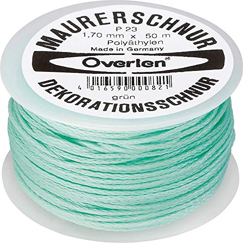 Overmann 002301700200500AA Maurerschnur 1,7 mm x 50 m aus Polyethylen, grün von Overmann