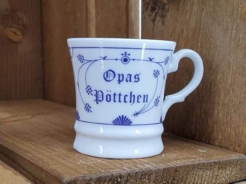 Mini Becher Indisch Blau Opas Pöttchen, 5,3x5,3cm, aus Porzellan von Wilhahn