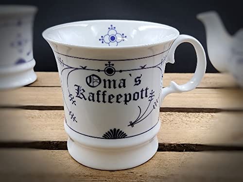 Wilhahn Ocean Line Indisch Blau Herrenbecher Motiv '' Omas Kaffeepott '' Inhalt 300ml Farbe Weiß blau, 9,5 x 9,5 cm Wilhahn Ocean Line Indisch Blau Herrenbecher Motiv '' Omas Kaffeepott '' Inhalt 300ml Farbe Weiß blau, 9,5 x 9,5 cm von Wilhahn