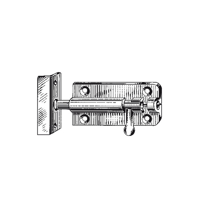 Bolzenriegel mit Schließwinkel Mmc 125mm von Wilhelm Albers Schiff