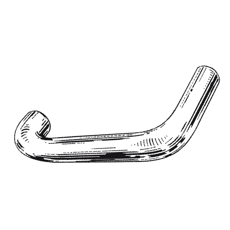 Drücker Lochteil U-Form L=125mm Edelstahl von Wilhelm Albers Schiff