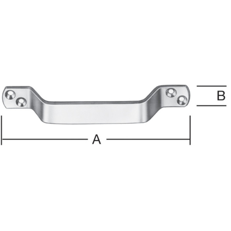 Handgriff 200x2 x4 mm Edelstahl Handgriff 200x2 x4 mm Edelstahl von Wilhelm Albers Schiff