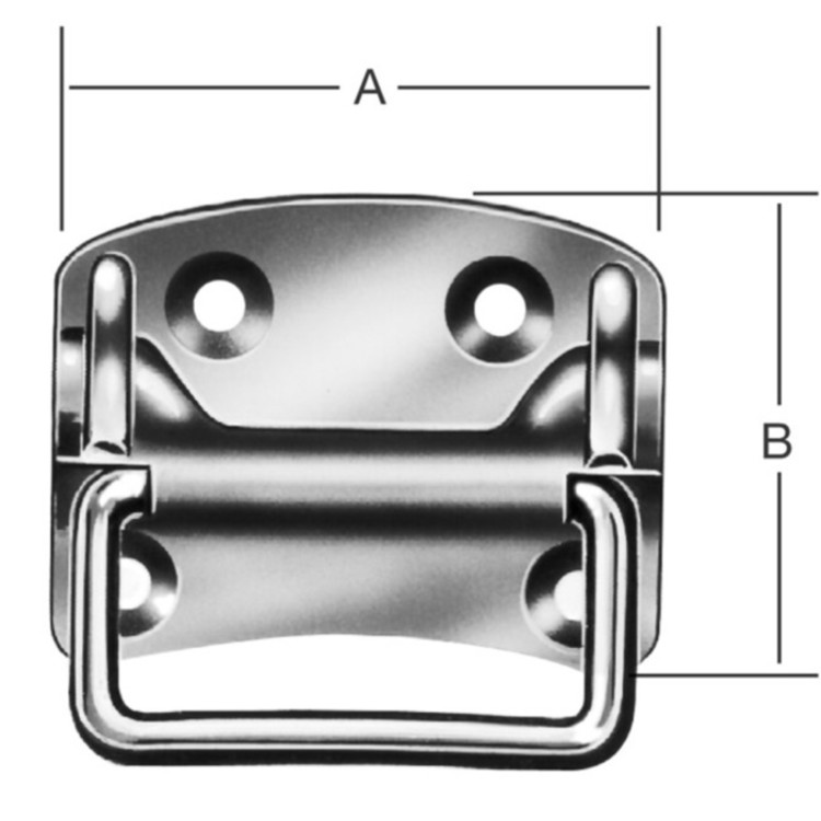 Kistengriff 100x80x1,5mm Edelstahl Kistengriff 100x80x1,5mm Edelstahl von Wilhelm Albers Schiff