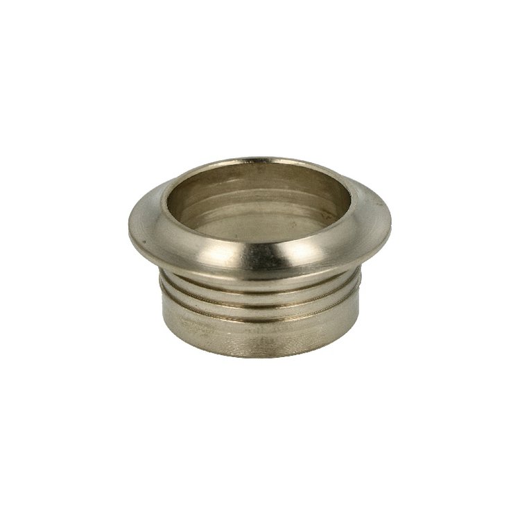 Push-Lock Rosette 16mm, Messing matt vernickelt von Wilhelm Albers Schiff