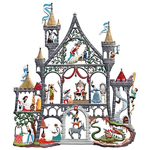 Wilhelm Schweizer Märchenschloß 23x20cm, Fensterbild aus Zinnlegierung von Wilhelm Schweizer