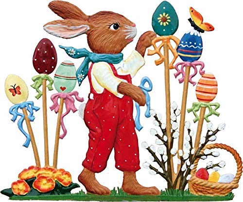 Wilhelm Schweizer Zinnfigur Hase im Ostereiergarten - Jahreshase 2009 von Wilhelm Schweizer