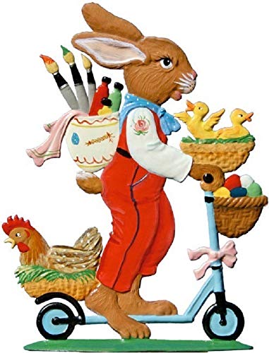 Wilhelm Schweizer Zinnfigur Hase mit Roller - Jahreshase 2001 von Wilhelm Schweizer