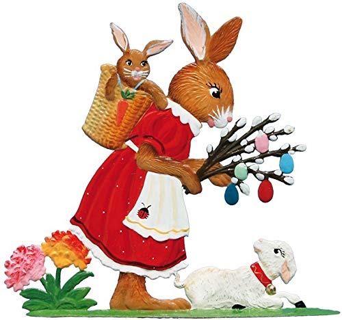 Wilhelm Schweizer Zinnfigur Hasendame mit Lamm - Jahreshase 2012 von Wilhelm Schweizer