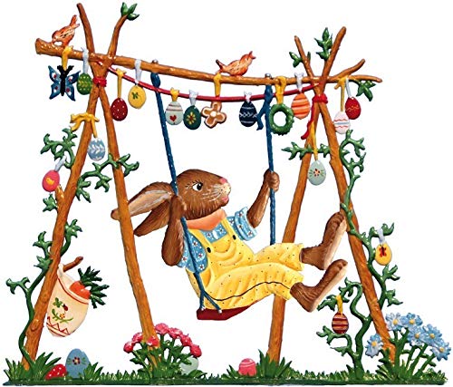 Wilhelm Schweizer Zinnfigur Hasenschaukel - Jahreshase 2013 von Wilhelm Schweizer